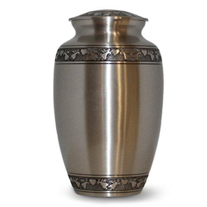 Urna funeraria de latón macizo para adultos con diseño de grabado único Urna de cremación de estilo americano para cenizas humanas Precio al por mayor - Product Image 5