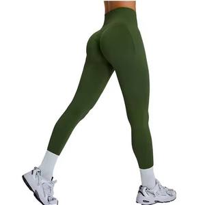 Mallas de Yoga sin costuras para mujer, mallas de Yoga Push Up de cintura alta, pantalones de gimnasio para mujer, mallas para gimnasio - Product Image 2