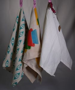 Toalla de cocina de algodón orgánico 100%, toalla de té blanca Lisa lavable y de secado rápido con logotipo personalizado, instrucciones de cuidado de lavado a mano - Product Image 5