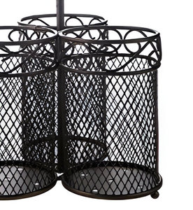 Black Metal Wire Cutlery Holder for Kitchen Restaurant Hotel Home Utensils Caddy in Low Price - Product Image 4