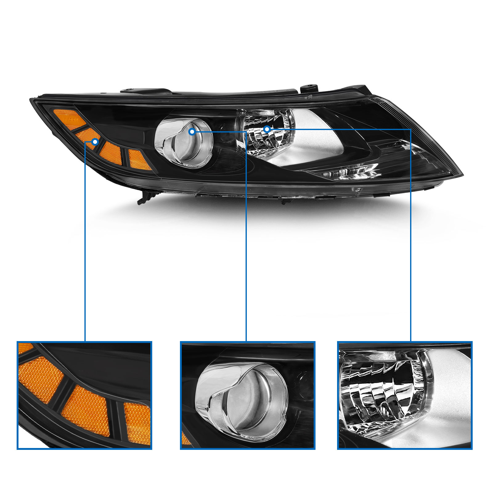 kia cerato 2012 headlights