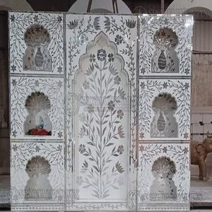 Cadres de miroir en bois sculpté élégants pour décorations de mariage - Product Image 6