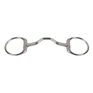 BRAND ZONE Broca de boca de cuprium articulada única de acero inoxidable de alta calidad con anillos ovalados Tachuela de caballo ecuestre - Product Image 3