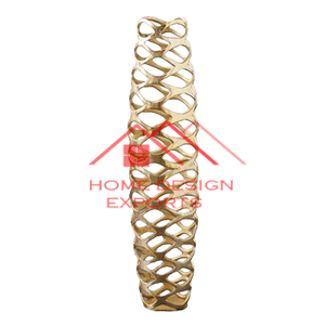 Latest Nordeic Design Casting Aluminum Floor <b>Vase</b> <b>Unique</b> Golden Finish Metal Flower <b>Vase</b> for Home Hotel & Wedding Decor - Product Image 2