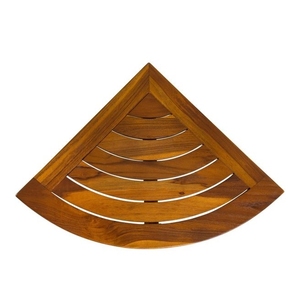 Tabouret de douche en teck, meubles de salle de bain - Product Image 3
