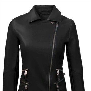 Veste en cuir de qualité supérieure pour femme | Veste en cuir véritable classique et élégante pour la mode de tous les jours - Product Image 1