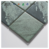 Mosaïque en porcelaine pour piscine, spa, mur de fond vert BALI, antidérapante, écologique, pour extérieur, au-dessus du sol