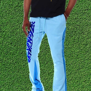 Nouveau pantalon évasé décontracté pour hommes personnalisé vente à chaud de pantalons décontractés pour hommes délavés soleil délavé pantalon de survêtement évasé pour hommes - Product Image 5