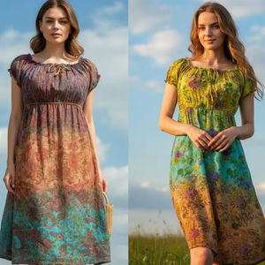 Vestidos de Algodón de Lujo y Alta Calidad para Mujer, Vestido de Fiesta y Eventos, Ropa Formal Elegante, Sin Mangas, Color Personalizado - Product Image 1