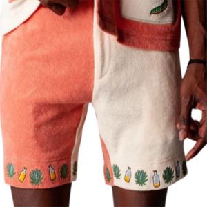 Gusanito Cabana and Shorts Set con Agave y Gusano Bordado Real Shell Botones Ligero Terry Perfecto para el verano - Product Image 6