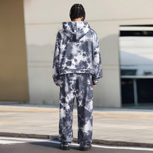 Mens Custom Breathable Sublimation Polyester Fleece Hooded Casual Sweatsuit OEM Factory Private Label Stylish Streetwear Quick - Product Image 2