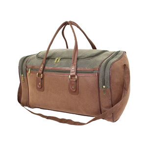 Stylish Customised Genuine Vegan PU Leather Weekender <b>Duffel</b> <b>Bag</b> Casual <b>Travel</b> Fashionable Adjustable Strap Zipper Daily Use - Product Image 1