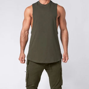 Débardeur 100% coton de haute qualité pour hommes nouvelle mode imprimé personnalisé respirant Gym entraînement Fitness Streetwear lavé sans manches - Product Image 5