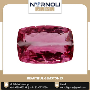 Pulsera de turmalina rosa a granel | Piedra preciosa de corte de cojín natural de 14x9,5mm | Calidad superior para adorno de joyería elegante - Product Image 4