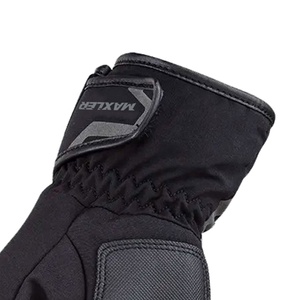 Motorcycle Racing Short Leather Gloves Winter Delivery Glove Hidden Knuckle Fingers <b>Protector</b> Motorbike Racing Riding Gloves - Product Image 6