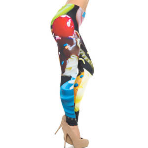 Leggings sublimés avec logo personnalisé Collants de fitness Vêtements de sport imprimés pour femmes Legging en coton pour le sport - Product Image 2