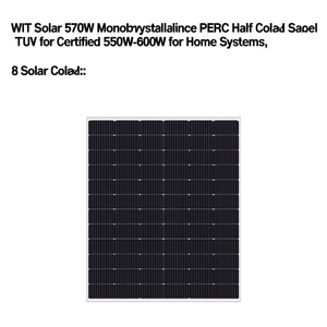 Panneau solaire monocristallin PERC à demi-cellules WIT Solar 570W certifié TUV pour systèmes domestiques 550W-600W - Product Image 2