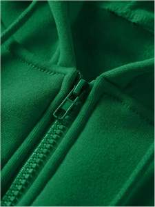 Sweat à capuche zippé à manches longues avec cordon de serrage pour homme Sweat-shirt d'hiver brodé à imprimé croisé avec poches en polyester/coton - Product Image 4