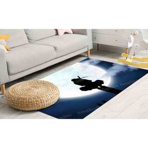 Alfombra con Estampado de Anime Vibrante, Lavable a Máquina, Diseño Moderno para Sala de Estar, Alfombra de Chenilla - Product Image 2