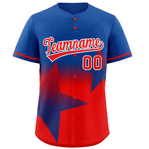 Maillot de baseball personnalisé respirant grande taille 100 % polyester anti-humidité antibactérien durable col rond vêtement de sport - Product Image 3