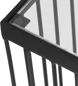 Affordable Modern Metal Black Cage Design Frame <b>Square</b> <b>Side</b> <b>Table</b> For Living Room Bed Room in Best Price - Product Image 6