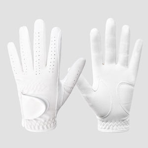 Guantes de golf de piel auténtica transpirables suaves con logotipo personalizado, guantes de golf deportivos personalizables de tamaños y colores - Product Image 3