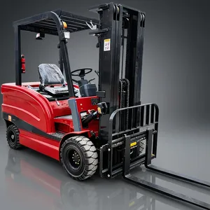 Truk Forklift Listrik 3 Ton Baterai Lithium Peralatan Penanganan Material Gudang Tinggi Angkat 3M Motor AC Pabrik Bersertifikasi CE ISO - Product Image 1