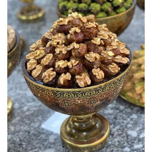 Bol de service en chocolat décoratif fantaisie écologique Support à dessert en métal noir Présentoir à chocolat pour mariages, fêtes ou événements - Product Image 3