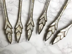 Juego de cucharas de oro y plata hechas a mano de lujo, cubiertos artesanales elegantes para comedor elegante y Decoración de mesa para el hogar - Product Image 6