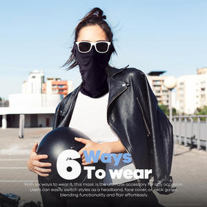 หน้ากากไหมพรมปรับแต่งได้, กันลม, น้ำหนักเบา, เหมาะสำหรับการเล่นสกี, ขี่จักรยานและเดินป่า, ส่วนลดการสั่งซื้อจำนวนมาก - Product Image 6