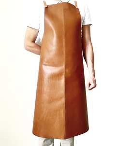 Hot Selling LPN-0039 Bib Custom Made Unique Design Genuine <b>Leather</b> <b>Apron</b> Quick Dry with Competitive Price - Product Image 4