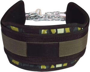 Ceinture de musculation robuste pour tractions et exercices avec poids, ceinture rembourrée avec mousqueton, forte capacité de charge - Product Image 2