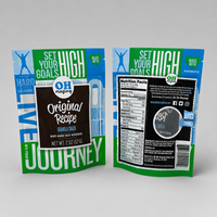 Sachet refermable personnalisé imprimé pour granola, sachet souple refermable de qualité alimentaire pour céréales et fruits secs