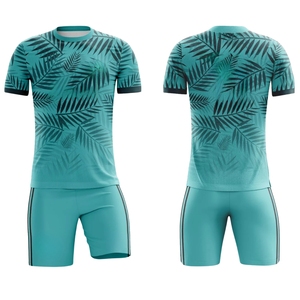 Uniformes de Fútbol Unisex para Adultos, Transpirables, de Secado Rápido, Sublimación Personalizada, Ecológicos, 100% Poliéster, Cuello Redondo, Manga Corta - Product Image 1