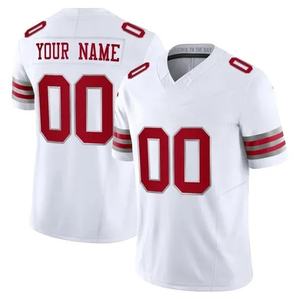 Vente en Gros Personnalisé Nouveau 32 Équipes Football Mode Hommes Col Rond Décontracté Maillot de Football Américain Service OEM Chemise à Sublimation - Product Image 5