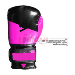 Gants de boxe professionnels en cuir de vachette imprimé avec logo personnalisé Gants de sparring MMA Fine Fitness - Product Image 2