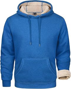 <b>Men's</b> Heavyweight <b>Sherpa</b> Lined <b>Hoodie</b> Pullover Sweatshirt with Kangaroo Pocket - Product Image 5