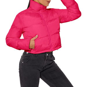 MOVATEXTILES 2026 Women's High-Waist Puffer Jacket Cropped Quilted <b>Bubble</b> <b>Coat</b> for Radiant Modern Glow in faction - Product Image 2