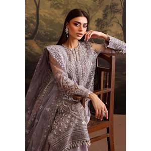 Embroidered Chiffon <b>Net</b> <b>Fabric</b> SF-4379 - Product Image 6