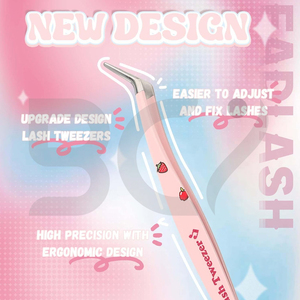 Eyelash Extensions 2 Pcs Grafted Tweezers Set, High Precision Eyelash Tweezers for Lash Extensions - Product Image 2