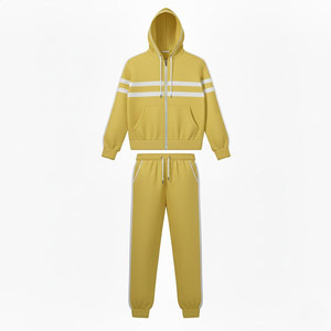 Ensemble survêtement coupe-vent à capuche avec logo personnalisé, tissu doux et confortable, anti-UV et respirant pour le sport et les loisirs, promotion - Product Image 1
