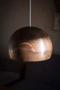 Abat-jour de plafond moderne pour la décoration de la maison, couleur marron, Design Simple et moderne, lampe suspendue en bois - Product Image 2