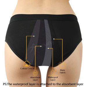 4 capas de protección completa funcional Pantis Para Periodo Menstrual Oeko Tex a prueba de fugas período de menstruación ropa interior para niñas - Product Image 3