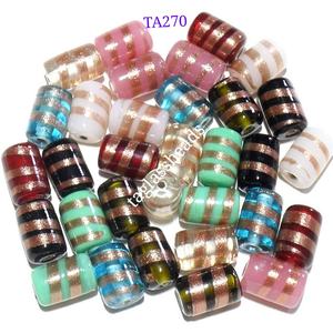 ลูกปัดแก้วหลากสีหลวม Lampwork แฟนซี - Product Image 4