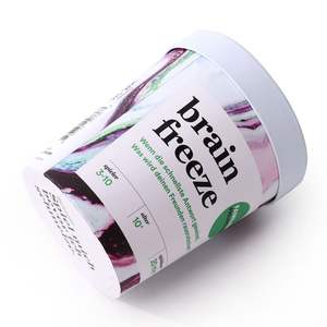 Por encargo respetuoso con el medio ambiente 2mm arte papel cerebro congelar caja cilindro Kraft cartón UV ventaja lámina en relieve especificaciones - Product Image 5