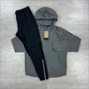 Blouson Miller Windrunner gris vêtements de sport légers et respirants logo personnalisé OEM direct d'usine fournisseur de vêtements de sport - Product Image 1