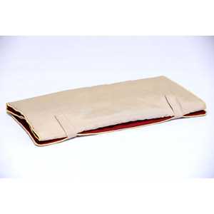 พรมละหมาดเด็กสีแดงคอรัล นุ่มสบายและมีสไตล์สำหรับการละหมาดประจำวัน - Product Image 1