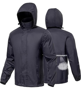 Veste de Pluie Top Tendance Meilleure Qualité Col Montant Personnalisable OEM Conception Unique Toile à Fermeture Éclair pour Hommes téléchargés par Dress Sports - Product Image 5