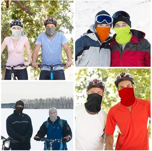 ผ้าคลุมศีรษะปั่นจักรยานกลางแจ้ง CS Balaclava ผ้าไหมกันลมเรียบเนียนคลุมหน้าไหมพรมยืดได้สำหรับเล่นสกี - Product Image 6