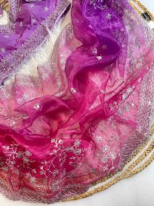 Qualité supérieure Saree Love Designer tenue indienne doux Organza soie Saree broderie lourde travail Design moderne vente chaude - Product Image 3